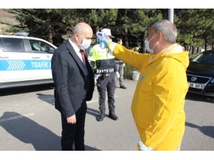 Emniyet Müdürü Artunay, Kontrol Noktasını Denetledi