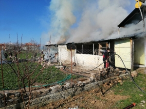 Şuhut’ta Ev Yangını