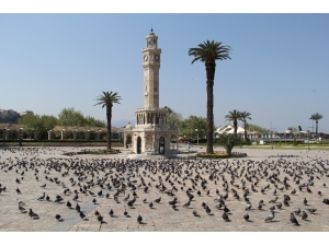 İzmir’de Meydanlar Güvercinlere Kaldı