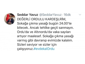 Ordu Valisi Seddar Yavuz Uyardı: "Tehlike Geçti Sanmayın, Vaka Sayıları Artıyor"