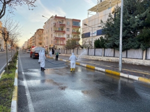 Bağlar’da Cadde Ve Sokaklar Dezenfekte Edildi