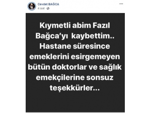 Ünlü Söz Yazarının Ağabeyi Korona Kurbanı