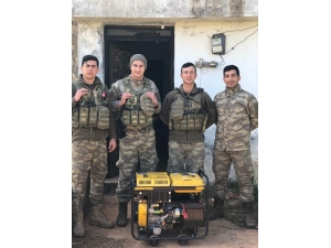 Mehmetçik’ten Başkan Bahçavan’a Jeneratör Teşekkürü