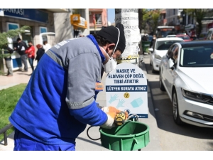 Maske Atıklarına Özel Çöp Sepeti