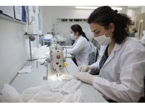 Büyükşehir Belediyesi Maskede Seri Üretime Geçti
