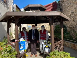 Sinop’ta Esnafa Ücretsiz Dezenfekte İşlemi