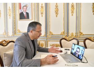 Vali Yerlikaya 39 Kaymakamla Video Konferans İle Toplantı Yaptı