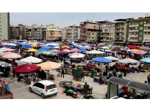 Yeni Yerine Taşınan Pazaryerinde İlk Denetimi Başkan Yaptı