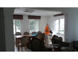 Büyükşehirin İlçelere Denzenfekte Çalışması Devam Ediyor