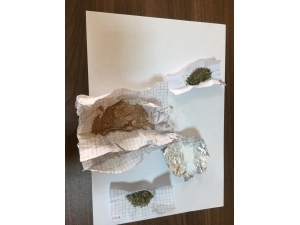 Polisi Görünce Uyuşturucuları Yol Kenarına Attılar