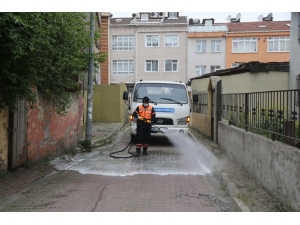 Eyüpsultan’ın Sokakları Dezenfekte Ediliyor