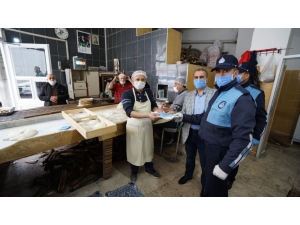 Fırıncılara Maske Dağıtıldı