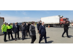 Tekirdağ Valisi Yıldırım, Malkara Sınır Kontrol Noktasını İnceledi