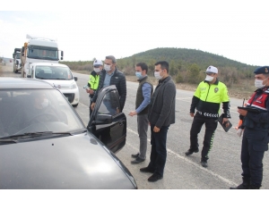 Kaymakam Çiçek, Trafik Denetimine Katıldı