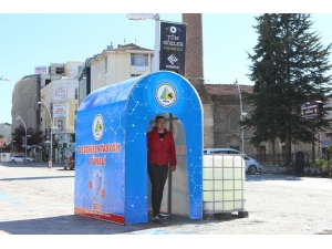 Bolu’da, Dezenfeksiyon Tüneli Hizmete Girdi
