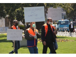 İbb’nin Taşeron Firmasında Çalışan İşçilerden Saraçhane’de Eylem