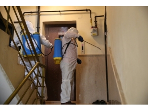 Karaköprü’de Dezenfekte Çalışmaları Sürüyor