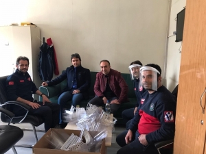 Malatya’da Sağlık Çalışanlarına Siperlik Destek