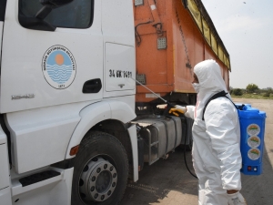 Toroslar Belediyesi, Katı Atık Aktarma İstasyonunu Dezenfekte Etti