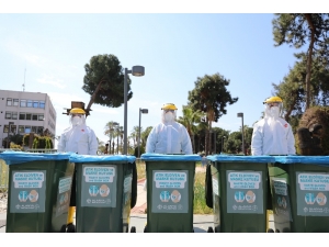 Maske Ve Eldivenler Atık Kutularında Toplanıyor