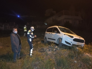 Rampa Aşağıya Kayan Aracı İle Birlikte 80 Metre Sürüklendi