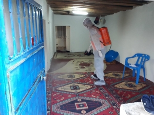 Korona Virüs Testi Pozitif Çıkan Ailelerin Evleri Dezenfekte Edildi