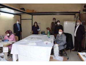 Salihli Belediyesi Maske Üretimine Başladı
