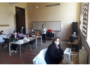 Erdek’te Maske Üretimi Başladı
