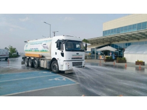 Mersin Şehir Hastanesine Çıkan Tüm Güzergahlar Dezenfekte Edildi