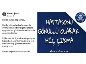 Sokağa Çıkma Yasağı Olmayan Burdur’da Validen ’Çıkmayın’ Uyarısı