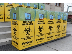 Tarsus Belediyesi, Maske Ve Eldivenler İçin Tıbbi Atık Kutuları Hazırladı