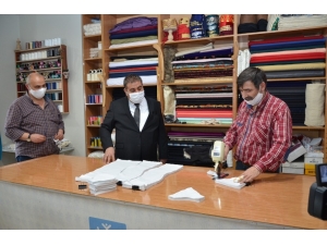 Palandöken Belediyesi’nden Maske Üretimi