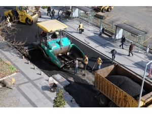 Çorlu’da Yol Yapım Çalışmaları
