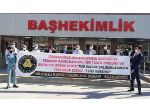 Milli Beka Hareketi Erzincan Teşkilatından Sağlık Çalışanlarına Destek