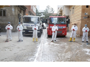 Eyyübiye’de Temizlik Çalışmaları Sürüyor