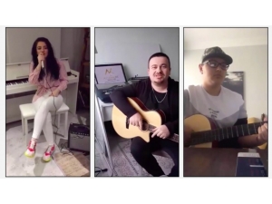 Müzik Öğretmeni Ve Öğrencilerden ‘Evde Kal’ Şarkısı