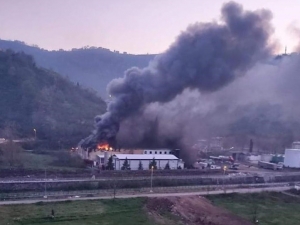 Trabzon’da Balık Fabrikasının Soğuk Hava Deposunda Yangın