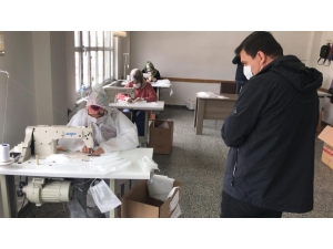 Erzincan Halk Eğitim Merkezi’nde, Maske Üretimi Başladı