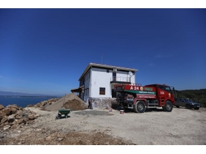 Aliağa’da Orman Yangınlarıyla Mücadele İçin Yapılan Ekip Binasında Son Rötuşlar