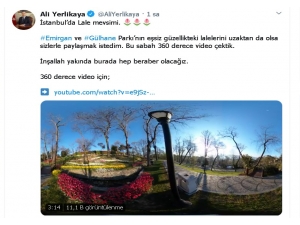 Vali Yerlikaya’dan “Lale Mevsimi” Paylaşımı