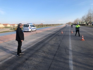 Konya Emniyet Müdürü Aydın, Kontrol Noktalarını İnceledi