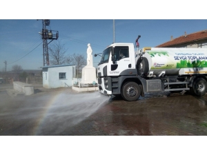 Cadde Ve Sokak Dezenfeksiyon Çalışmaları Aralıksız Sürüyor