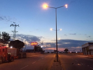 Sokak Lambası Yangını Korkuttu