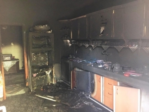 Mutfağı Küle Çeviren Yangından Kimsenin Haberi Olmadı