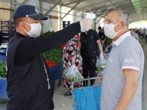 Toroslar Belediyesinden Semt Pazarlarında Korona Virüs Önlemi