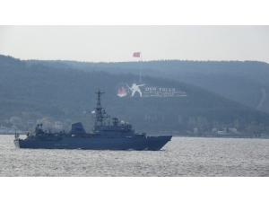 Rus Keşif Gemisi Çanakkale Boğazı’ndan Geçti
