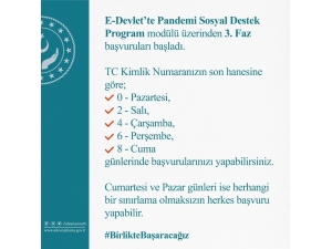 Aile Çalışma Ve Sosyal Hizmet Bakanı Selçuk: “3. Faz Başvurularımız Başladı”