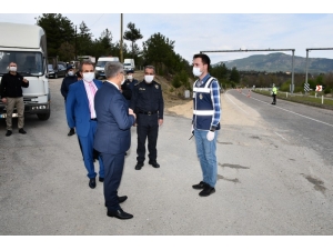 Vali Kontrol Noktalarını İnceledi