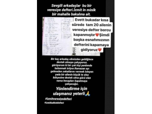 “İyilik Bulaşıcıdır” Hareketi Veresiye Defterlerini Kapanıyor