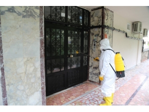 Haliliye’de Binalar Dezenfekte Edildi